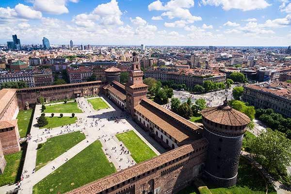 Visitar el castillo de Milán